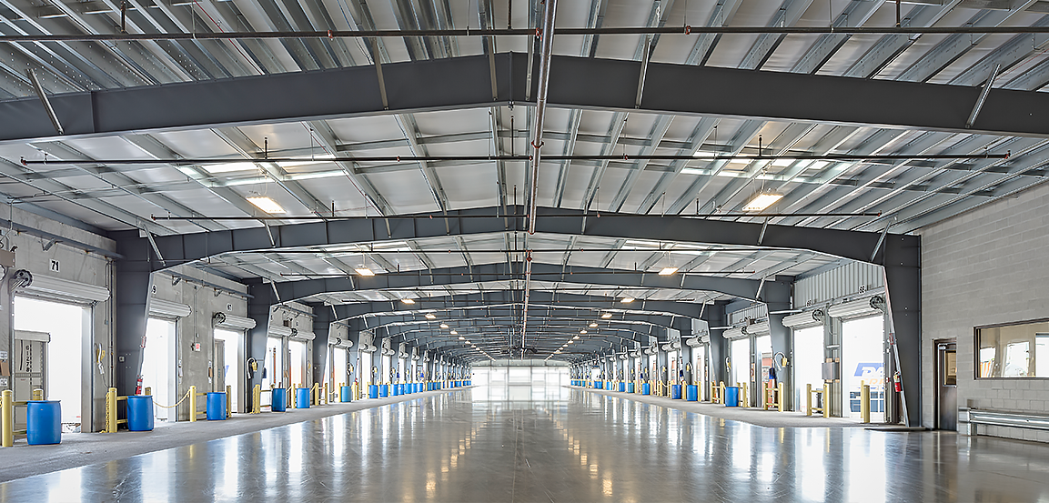 Photo os a large transportation building erected with Butler systems